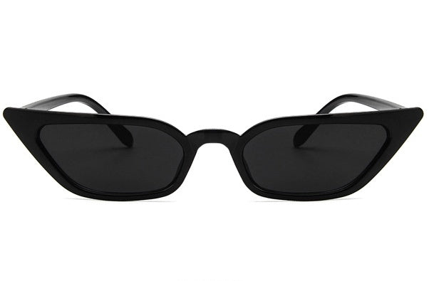 Narrow Cat Eye Candy Color Sunglasses