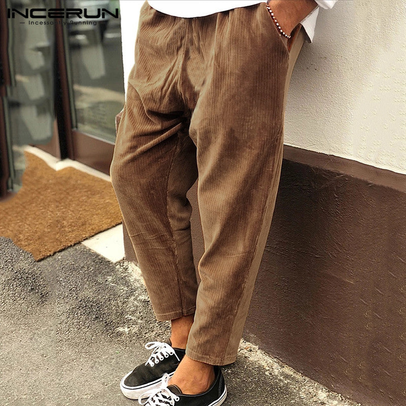 Winter Corduroy Streetwear Jogger Pants