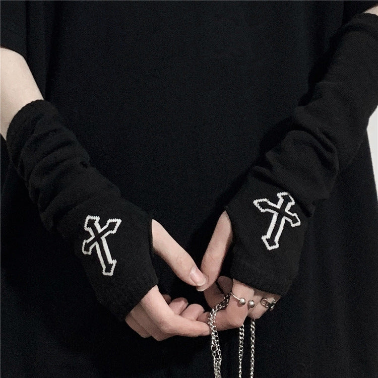Gothic Punk Cotton Arm Sleeve Oversleeve