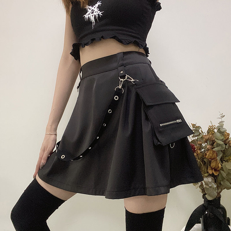 High-Waist Pocket Mini Skirt Primordials