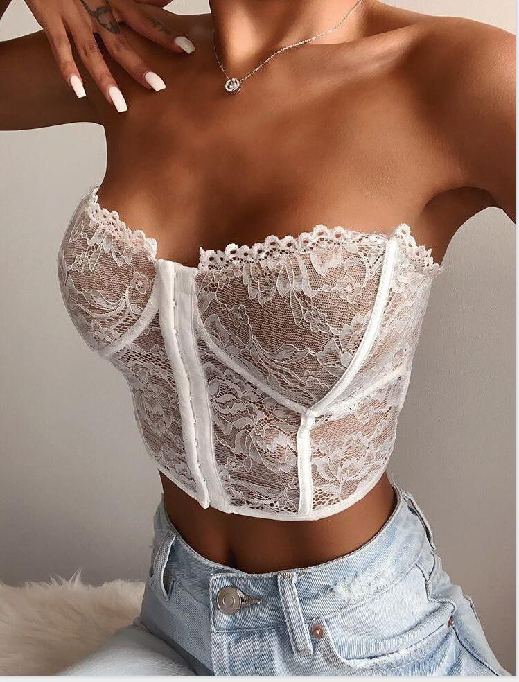 Floral Lace Corset Top Primordials