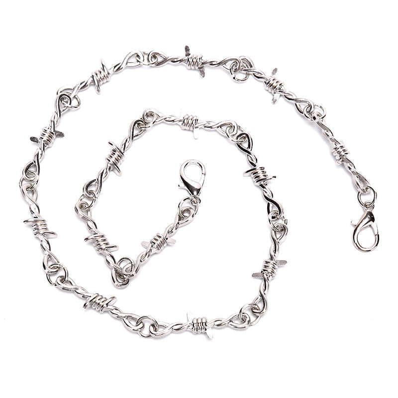 Punk Thorn Chain Choker Necklace Primordials