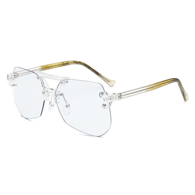 Rimless Anti-Blue Light Flat Glasses
