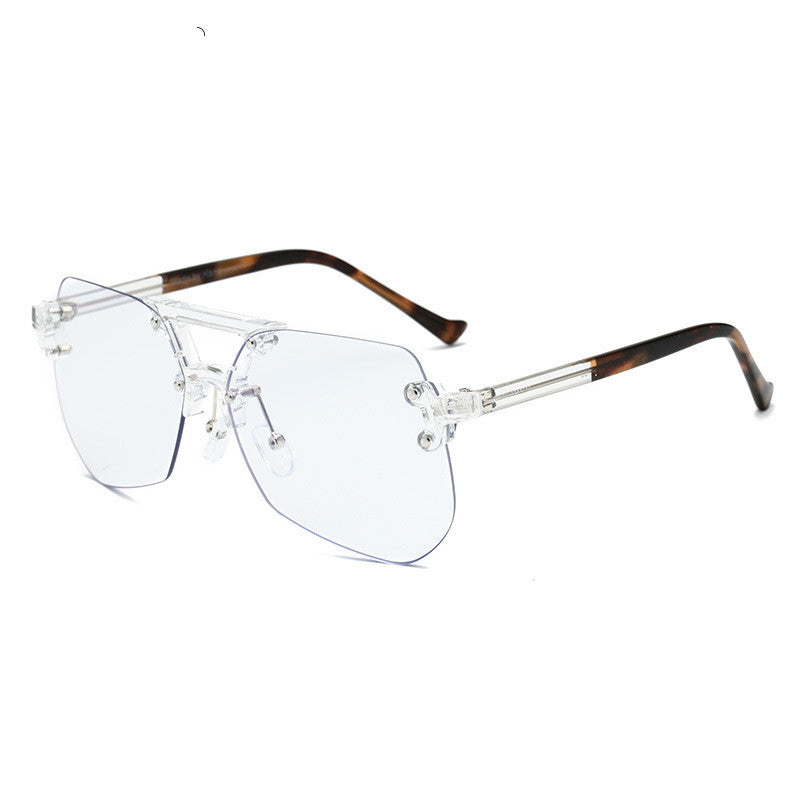 Rimless Anti-Blue Light Flat Glasses
