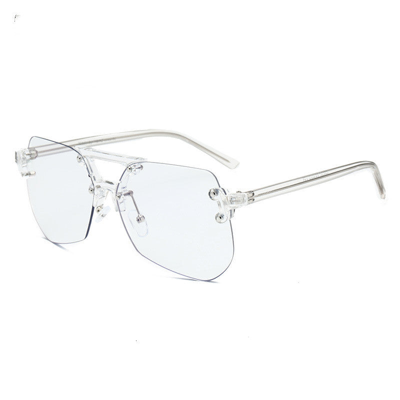 Rimless Anti-Blue Light Flat Glasses
