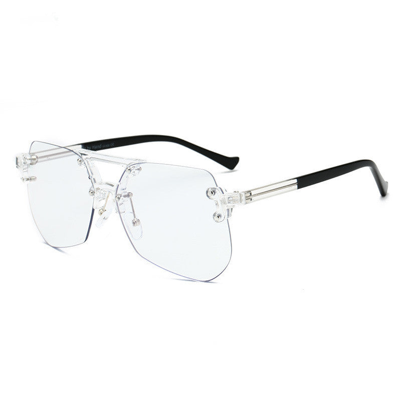 Rimless Anti-Blue Light Flat Glasses