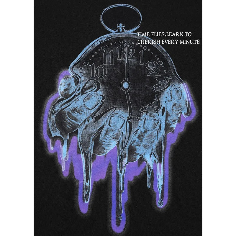 "Time Flies" Graphic Streetwear Tee - Primordials