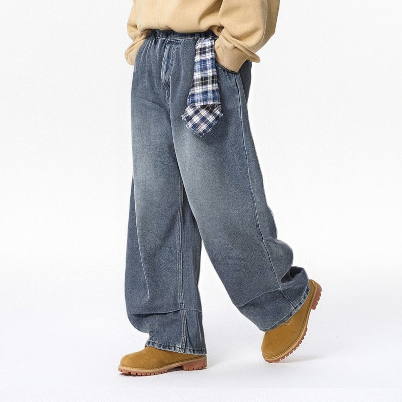 American Washed Distressed Loose Casual Pants