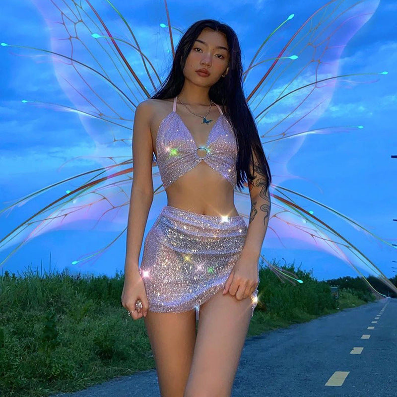 Rave 2-Piece Mini Dress Outfit Set