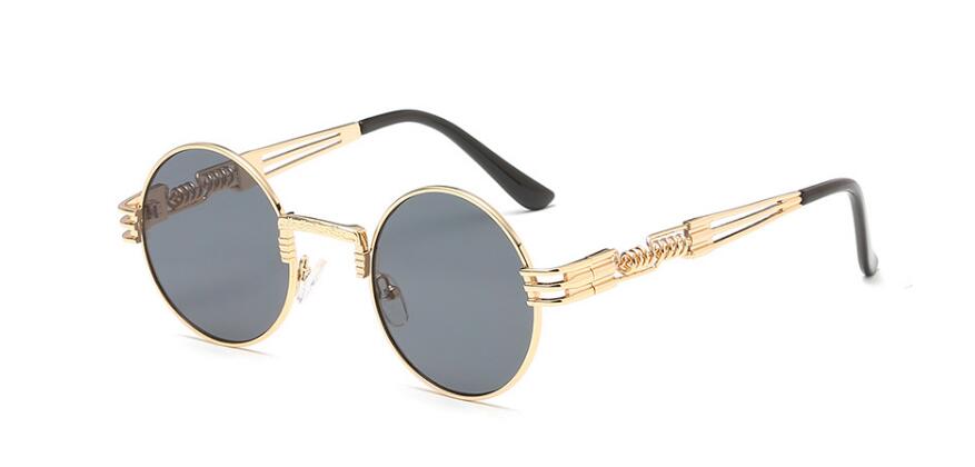 John Lennon Round Steampunk Mirrored Sunglasses
