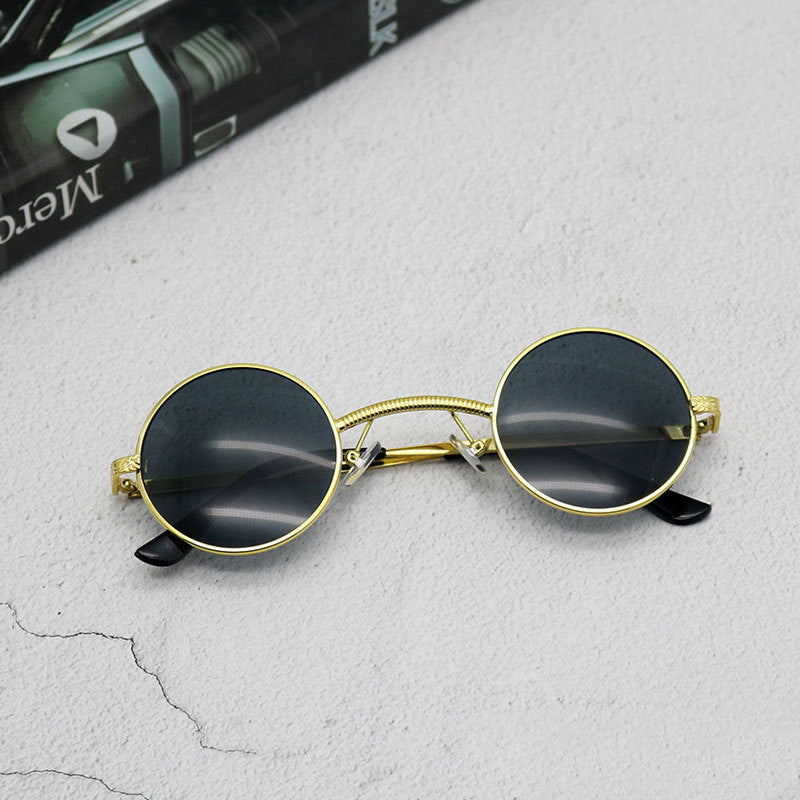 Round Steampunk Eye Protection Sunglasses