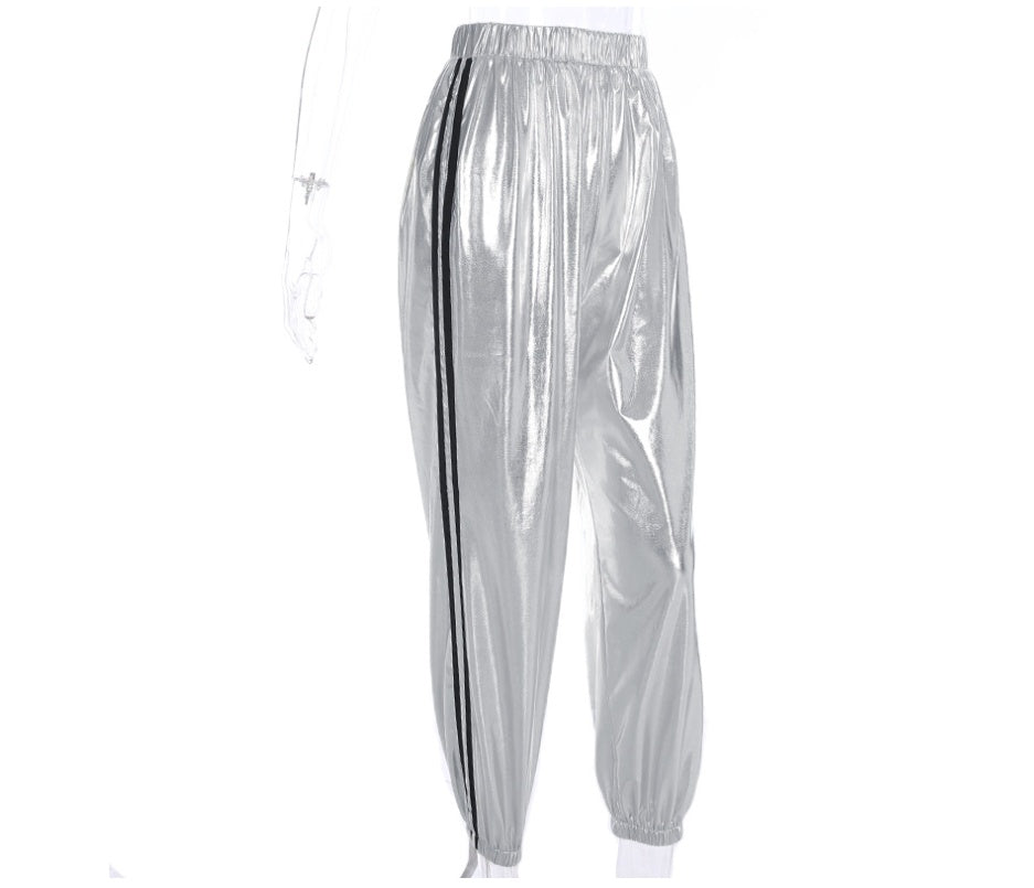 Striped Pocket Wide-Leg Fashion Pants Primordials
