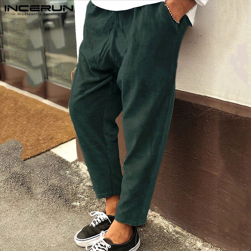 Winter Corduroy Streetwear Jogger Pants