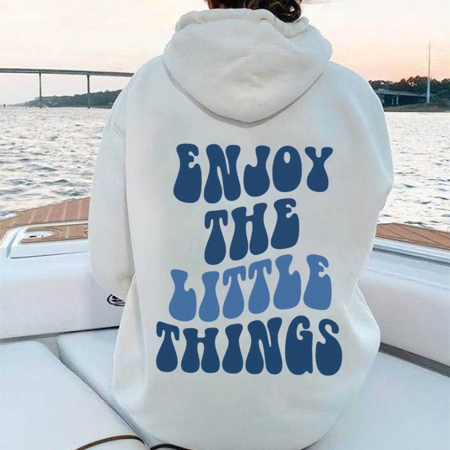 "Enjoy the Little Things" Oversized Hoodie