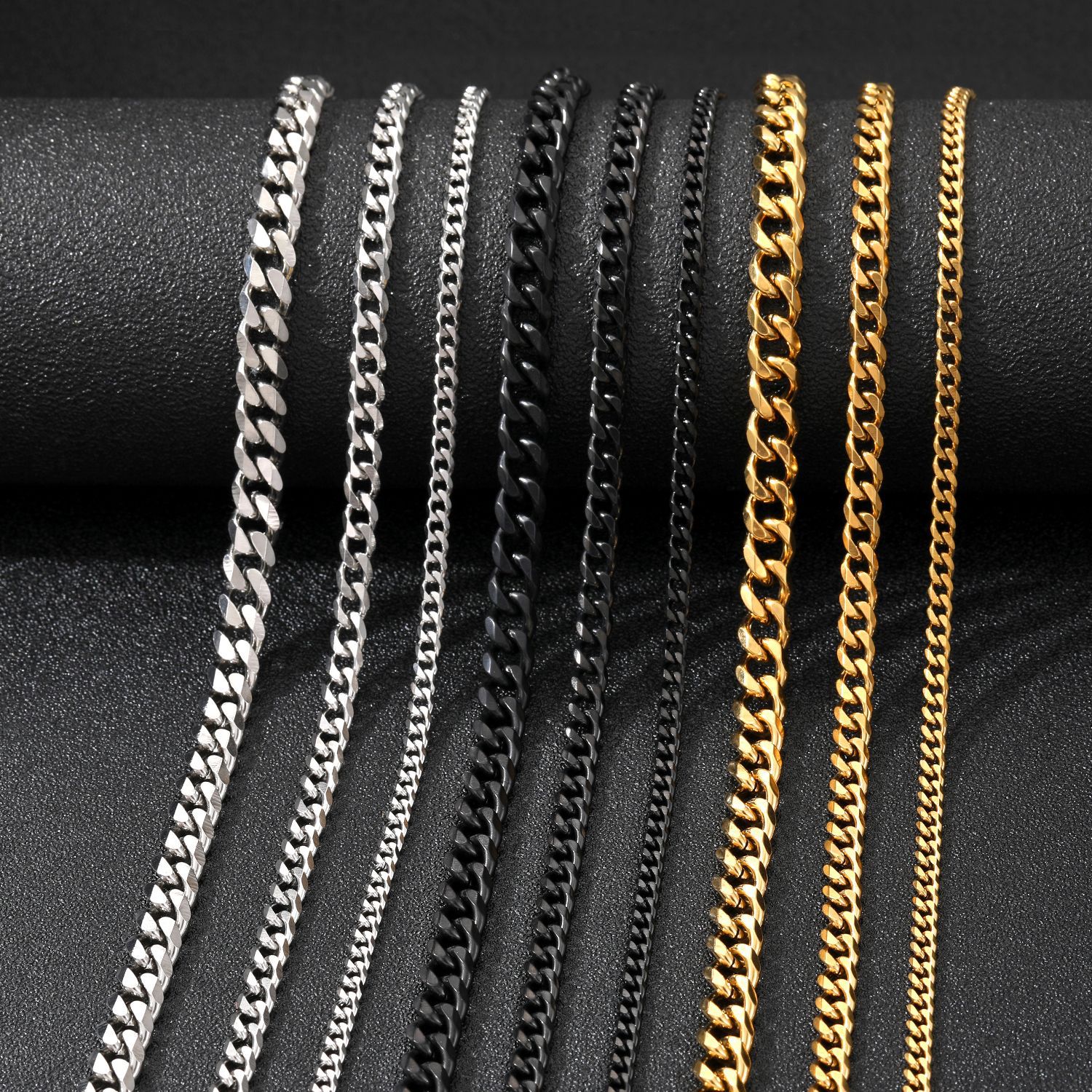 Hip-Hop Cuban Chain Stainless Steel Necklace Primordials