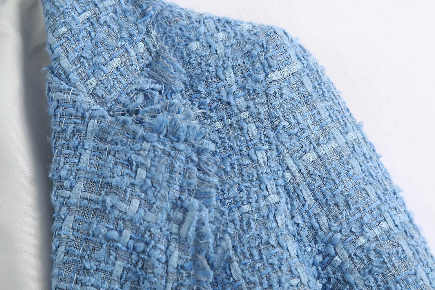 Retro Plaid Tweed Blazer Jacket Primordials