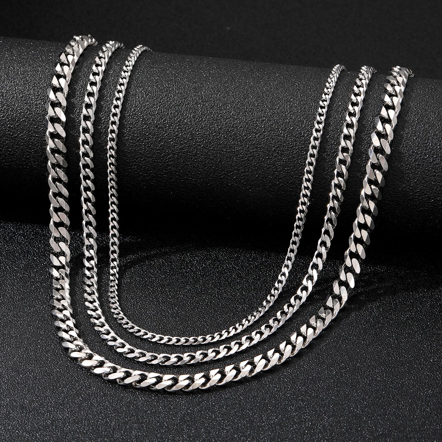 Hip-Hop Cuban Chain Stainless Steel Necklace Primordials