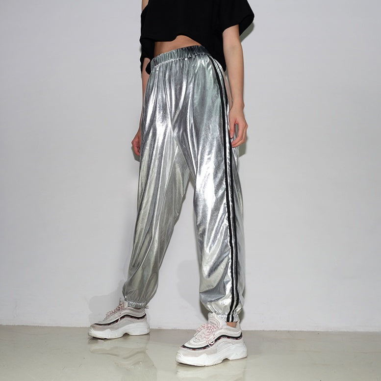 Striped Pocket Wide-Leg Fashion Pants Primordials