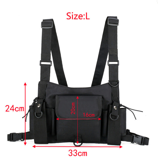 Canvas Chest Rig Streetwear Vest Bag