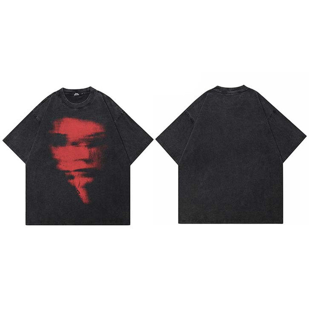 Washed Oversized Hip Hop Tee - Primordials
