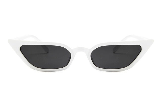 Narrow Cat Eye Candy Color Sunglasses