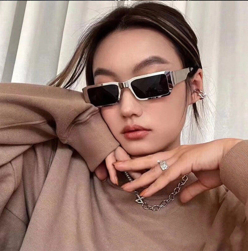 Metal Small Square Frame Glasses