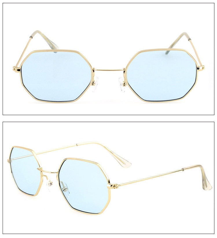 Polygonal Ocean Lens Streetwear Sunglasses