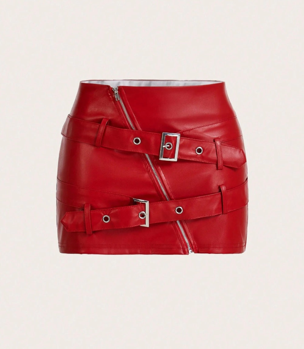 Faux Leather Bodycon Mini Skirt Primordials