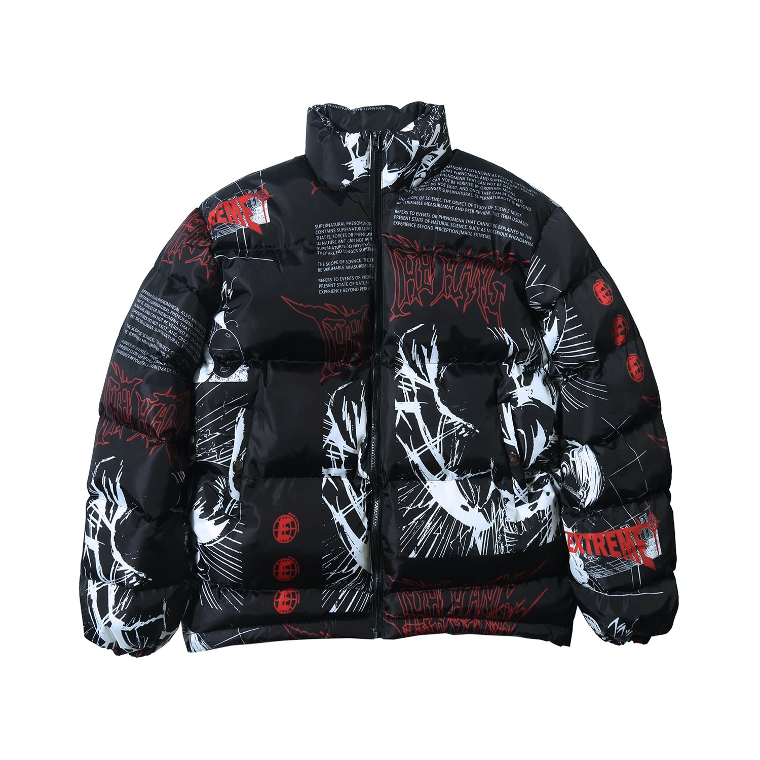 Personalized Creative Print Thick Cotton Jacket