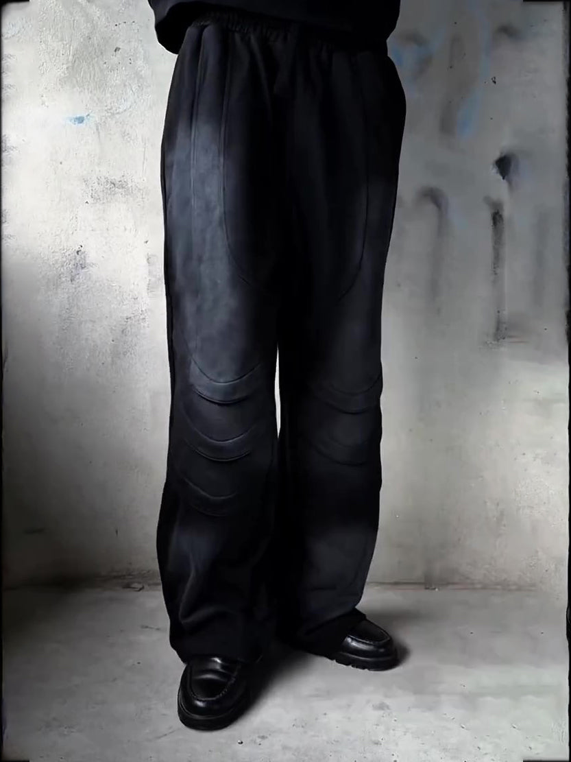 Avant-Garde Patchwork Casual Trousers