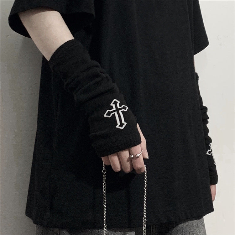 Gothic Punk Cotton Arm Sleeve Oversleeve