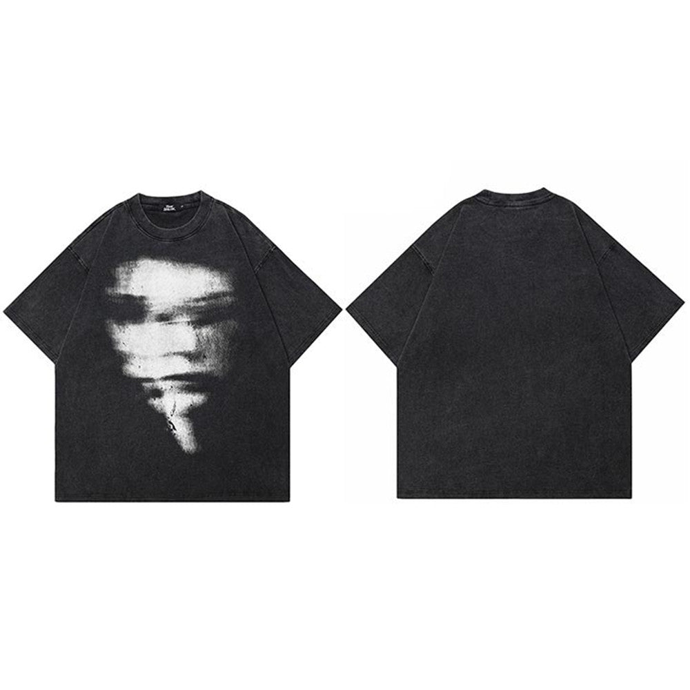Washed Oversized Hip Hop Tee - Primordials