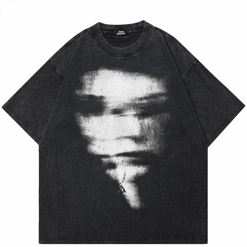 Washed Oversized Hip Hop Tee - Primordials