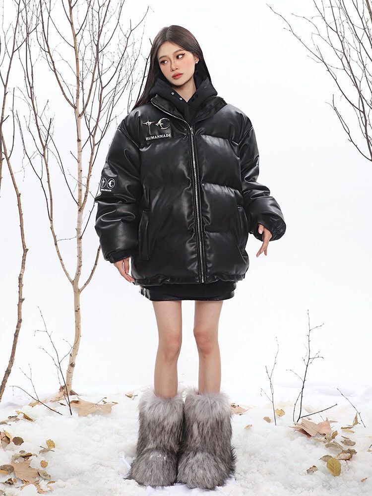 Thick Cotton Oversized Women's Puffer Coat