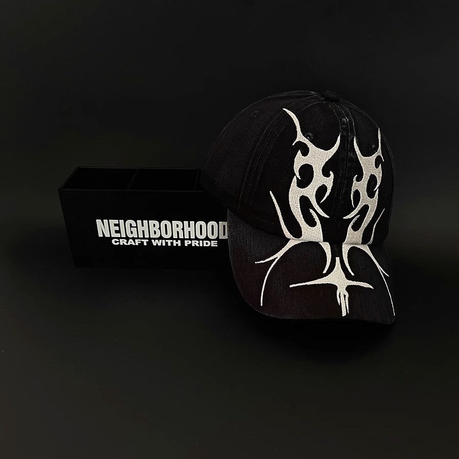 Flame Embroidered Streetwear Baseball Cap Primordials