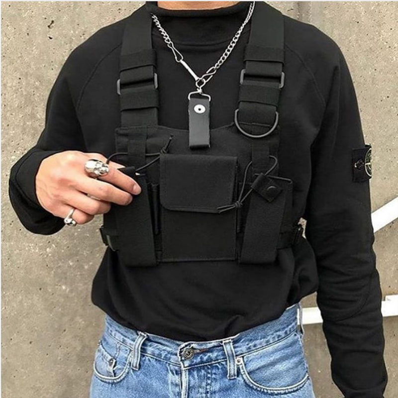 Canvas Chest Rig Streetwear Vest Bag