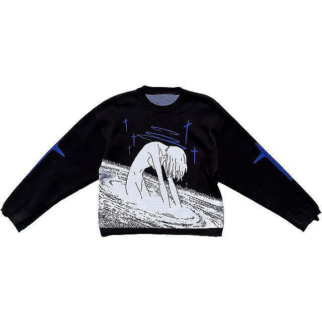 "Galaxy Girl" Graphic Pullover Women's Sweater