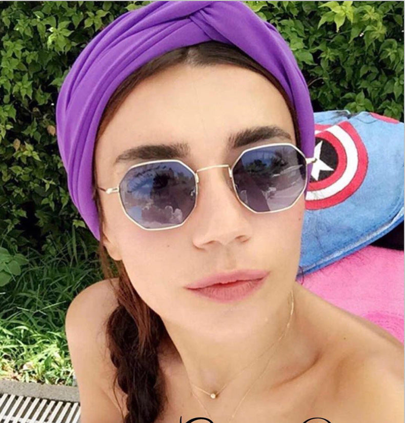 Polygonal Ocean Lens Streetwear Sunglasses