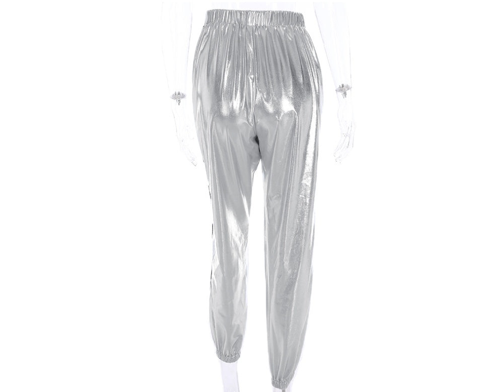 Striped Pocket Wide-Leg Fashion Pants Primordials