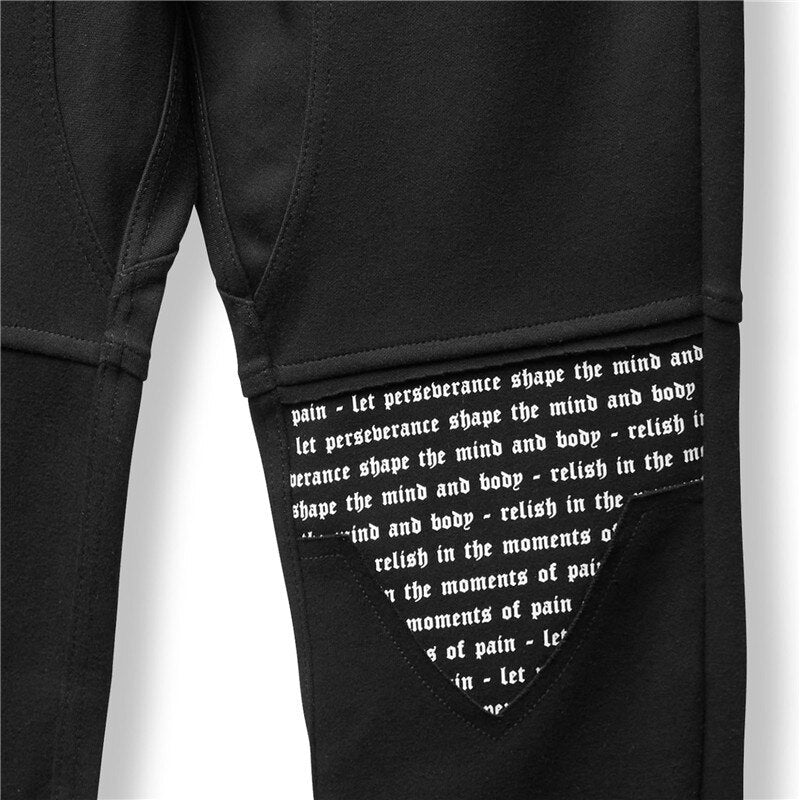 "Pain & Perseverance" Slogan Jogger Pants