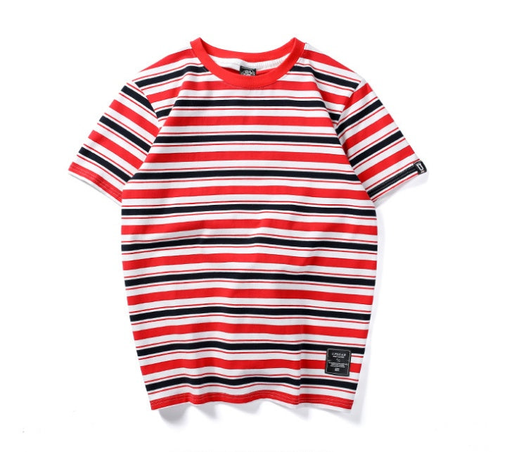 Harajuku Striped Casual Tee Primordials