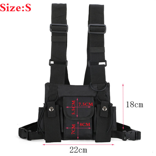 Canvas Chest Rig Streetwear Vest Bag