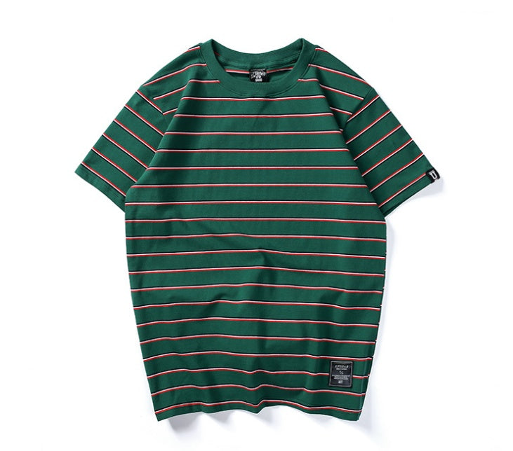 Harajuku Striped Casual Tee Primordials