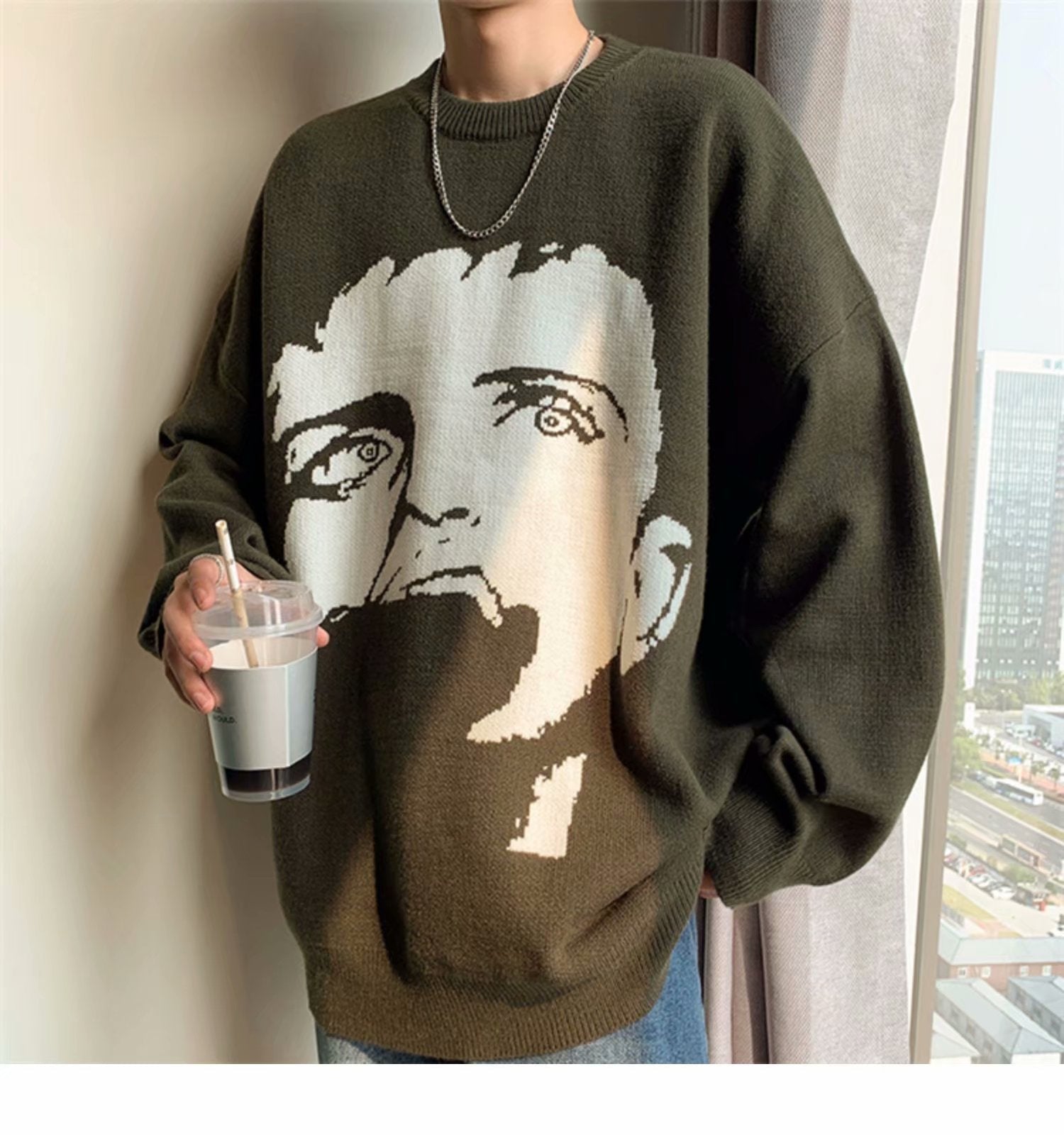 Korean Streetwear Graphic Print Sweater Primordials