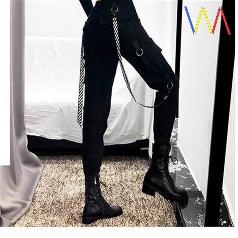 Black Cargo Jogger Trousers