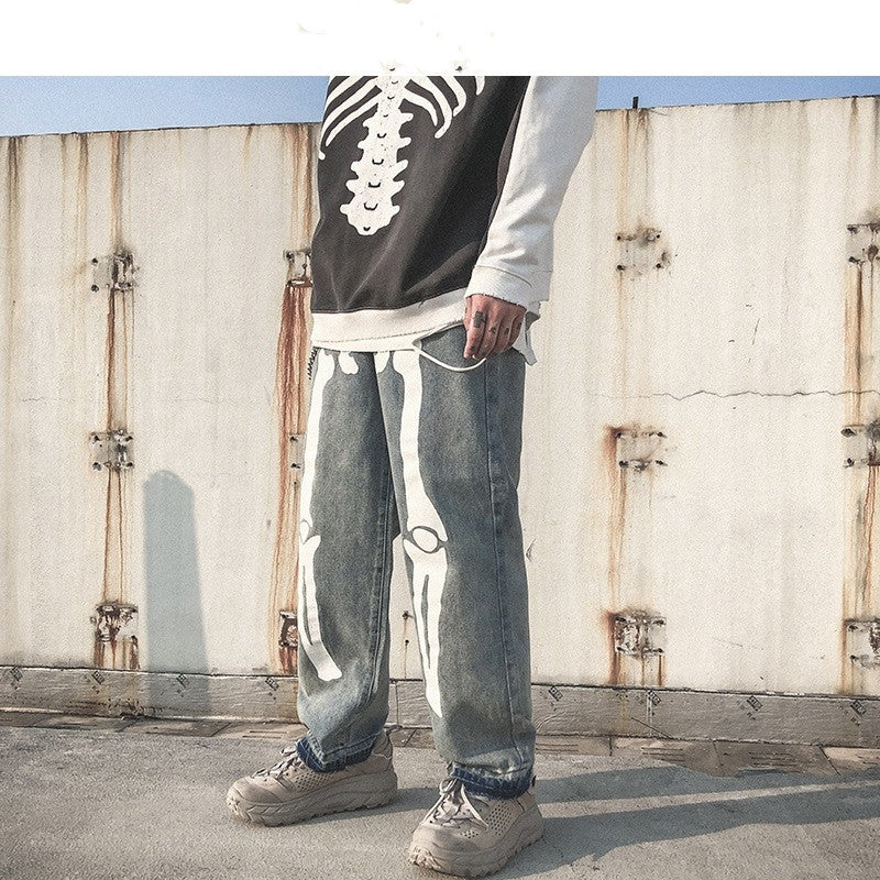 High-Waist Hip Hop Harem Denim Pants Primordials