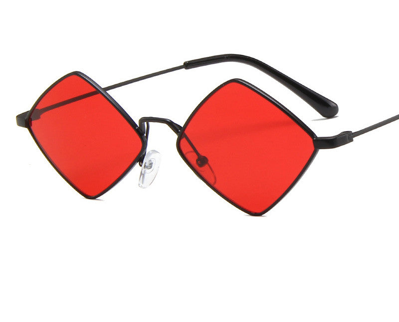 Retro Diamond Irregular Metal Sunglasses