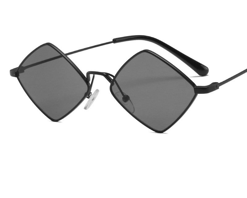 Retro Diamond Irregular Metal Sunglasses