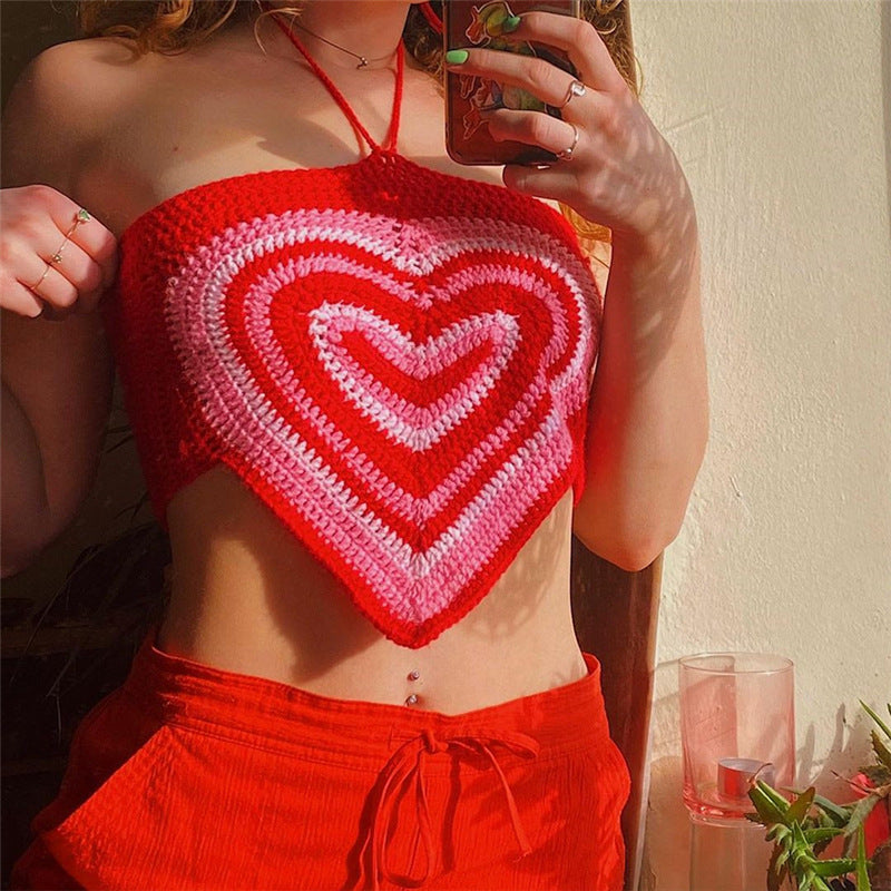 Sweet Patchwork Sexy Crop Top Primordials