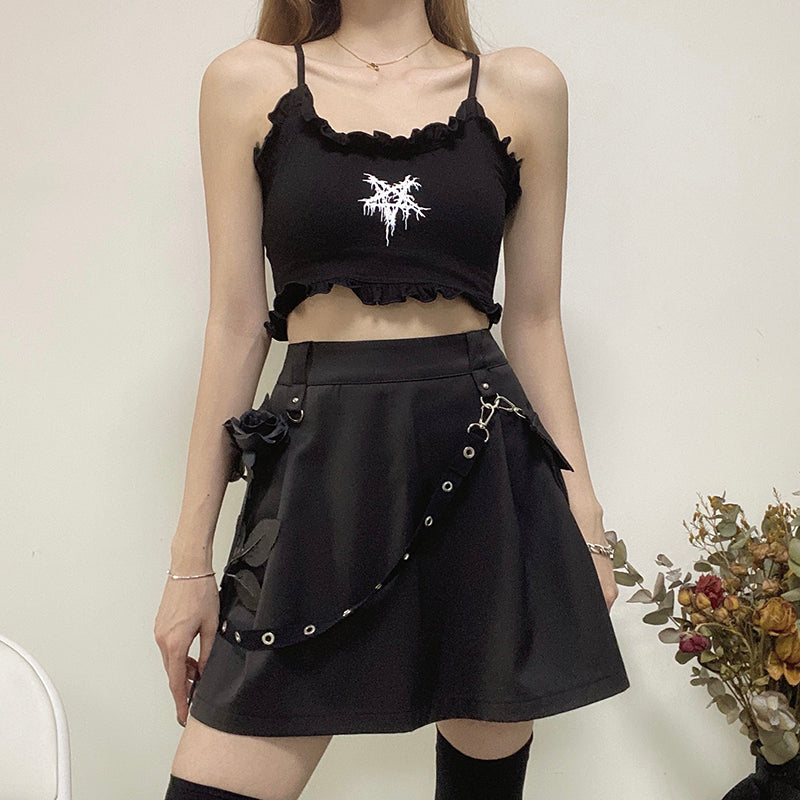 High-Waist Pocket Mini Skirt Primordials